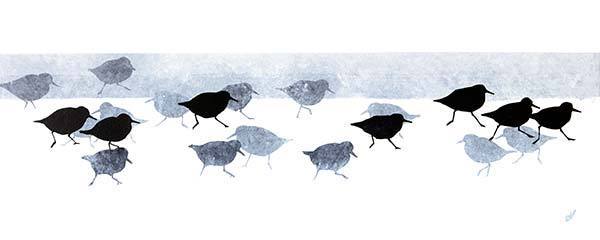 Small Sanderlings Art Print