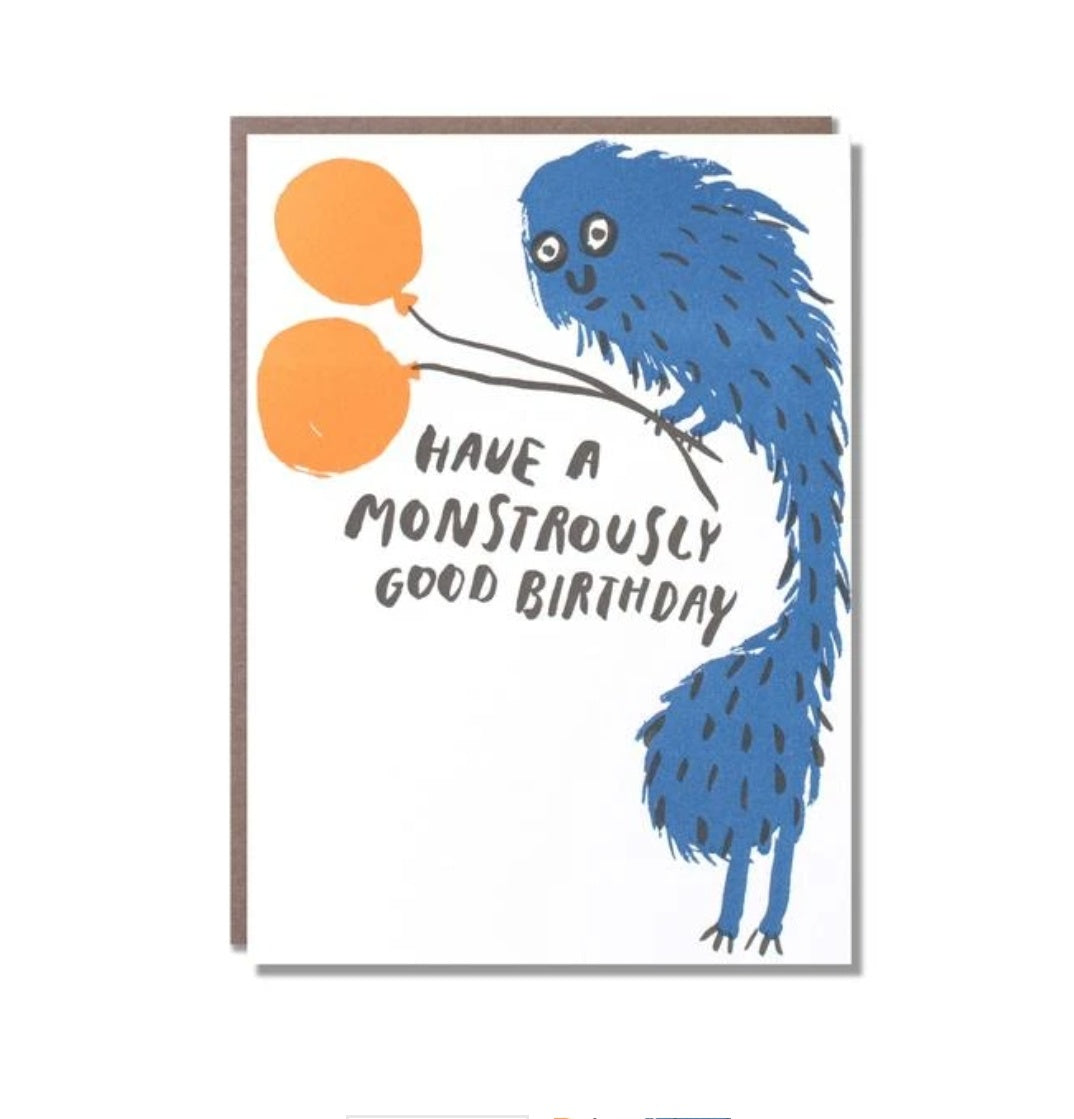 Have A Monstrously Good Birthday Card