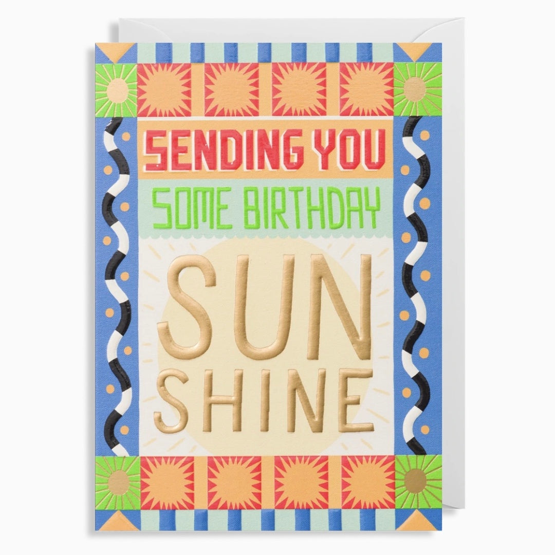 Sunshine Birthday Card By Lagom Design Curiouser