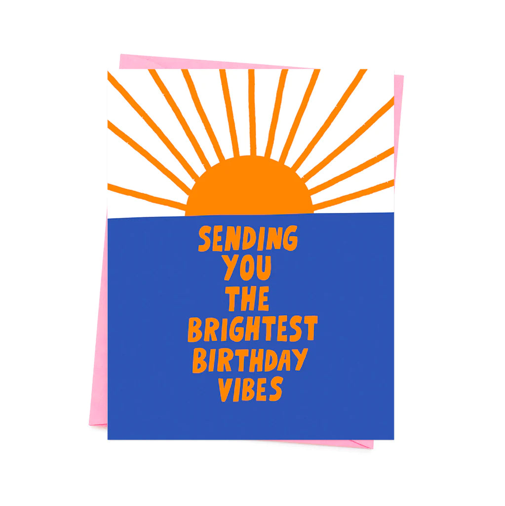 Sending You The Brightest Birthday Vibes Card