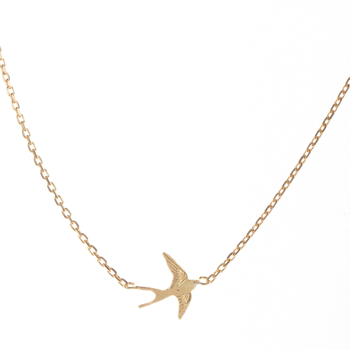 Gold Vermeil Single Swallow Necklace