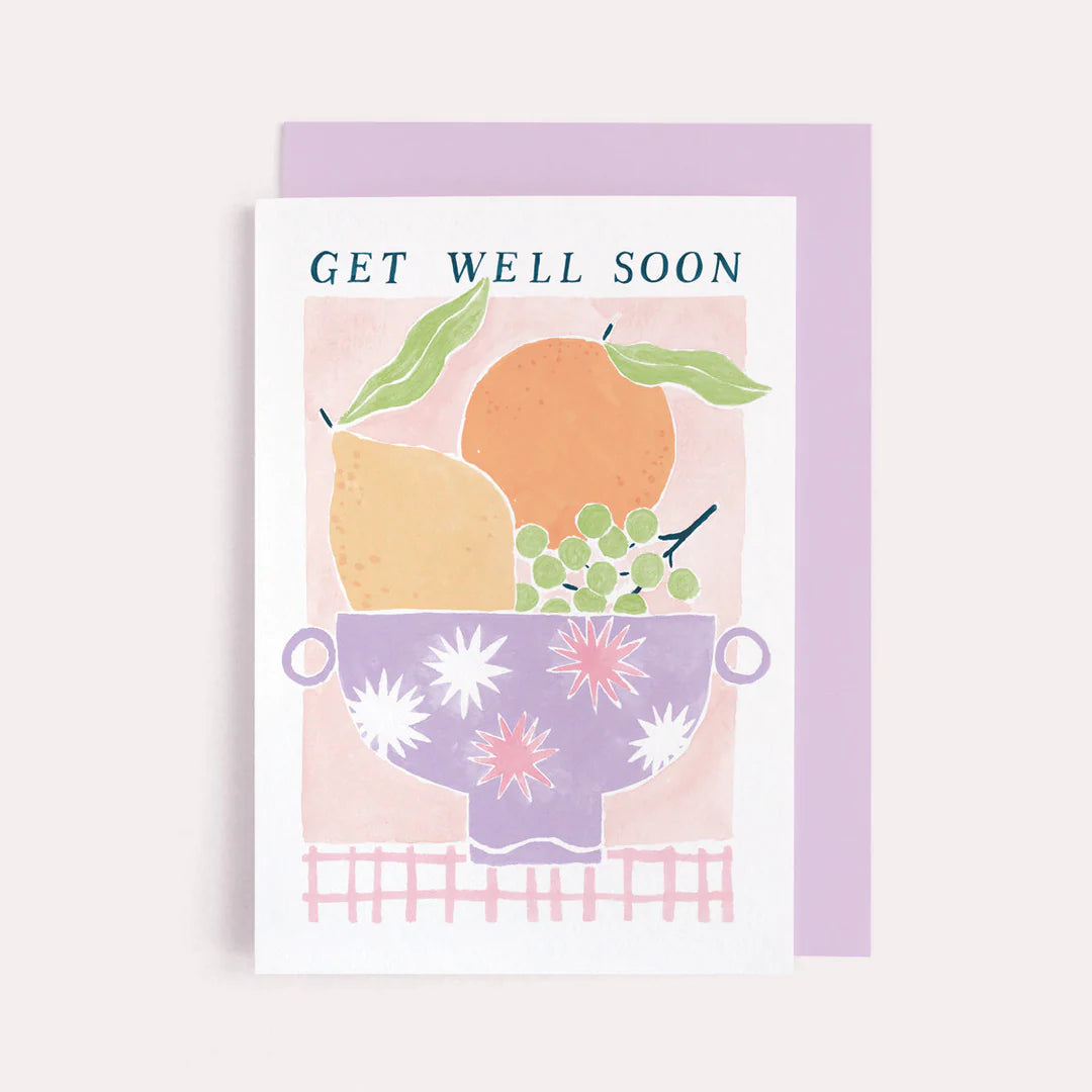 Fruit Bowl Get Well Soon Card