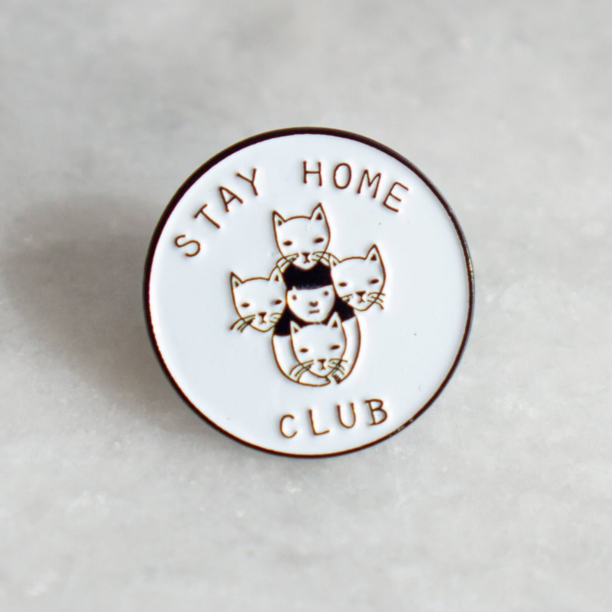 Stay Home Club Enamel Pin Badge