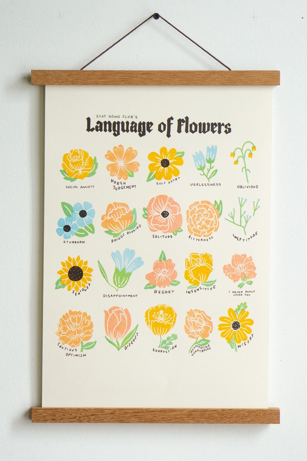 Stay Home Club's Language Of Flowers Print