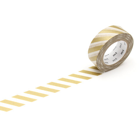 Stripe Gold 2 MT Washi Tape