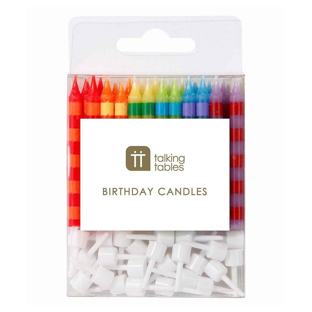 Striped Birthday Candles