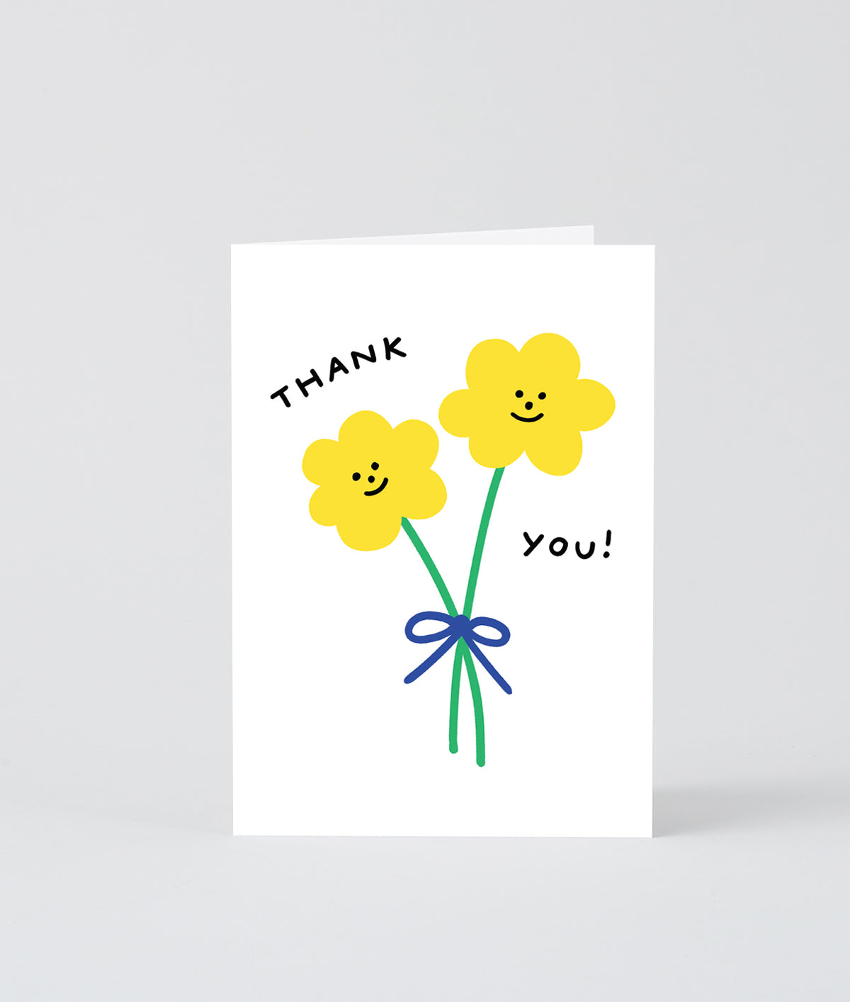 Happy Flowers Thank You Card
