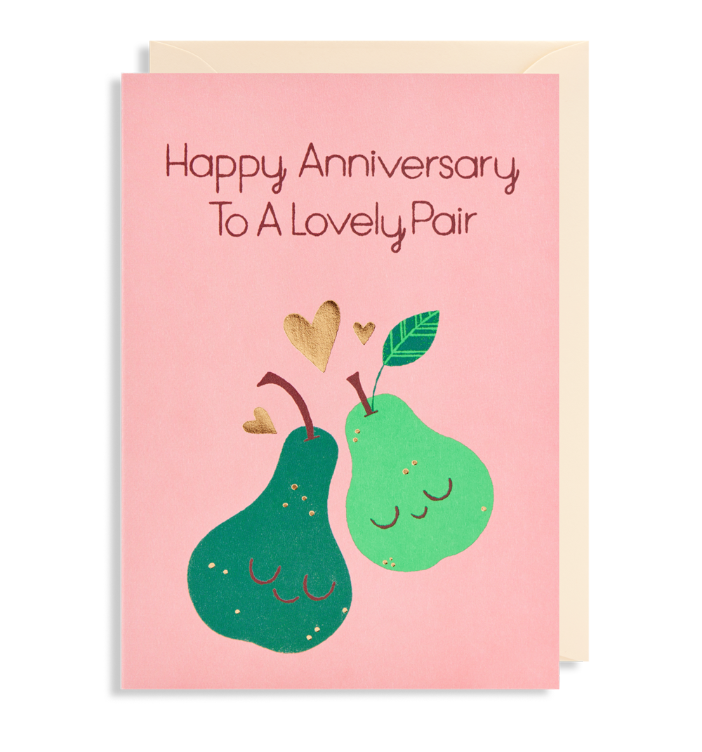 To A Lovely Pair Anniversary Card