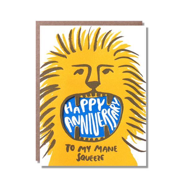 To My Mane Squeeze Anniversary Card