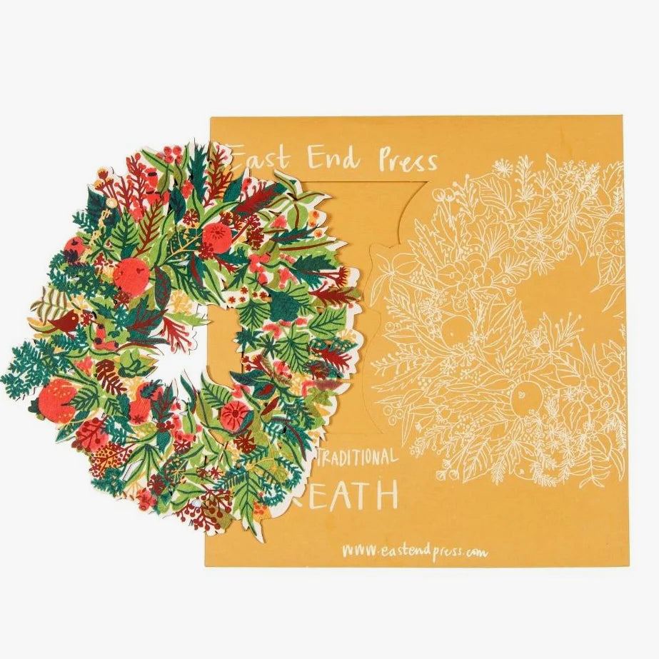 Traditional Wooden Christmas Wreath