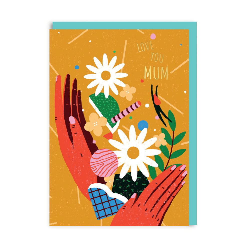 Flower Hands Mother's Day Card