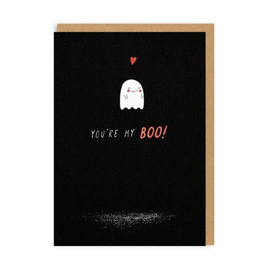 You're My Boo Card With Enamel Pin Badge