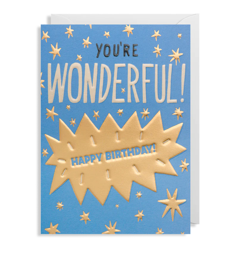 You're Wonderful Birthday Card