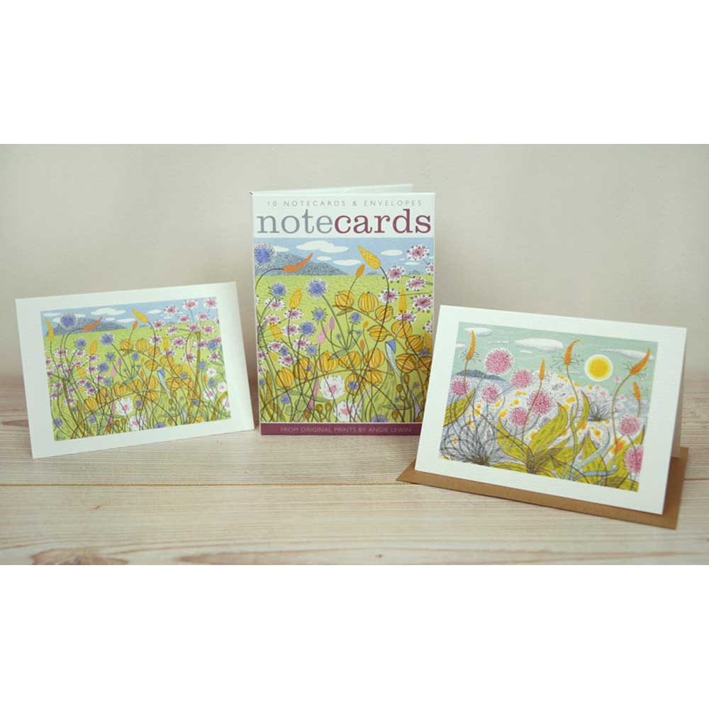 10 Floral Notecards and Envelopes by Angie Lewin
