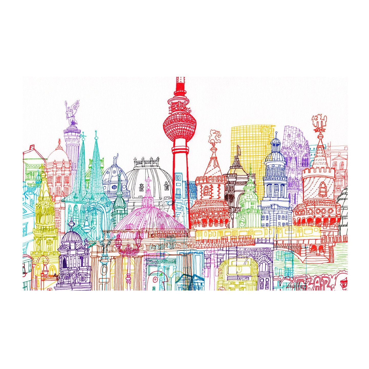 Berlin Towers Print