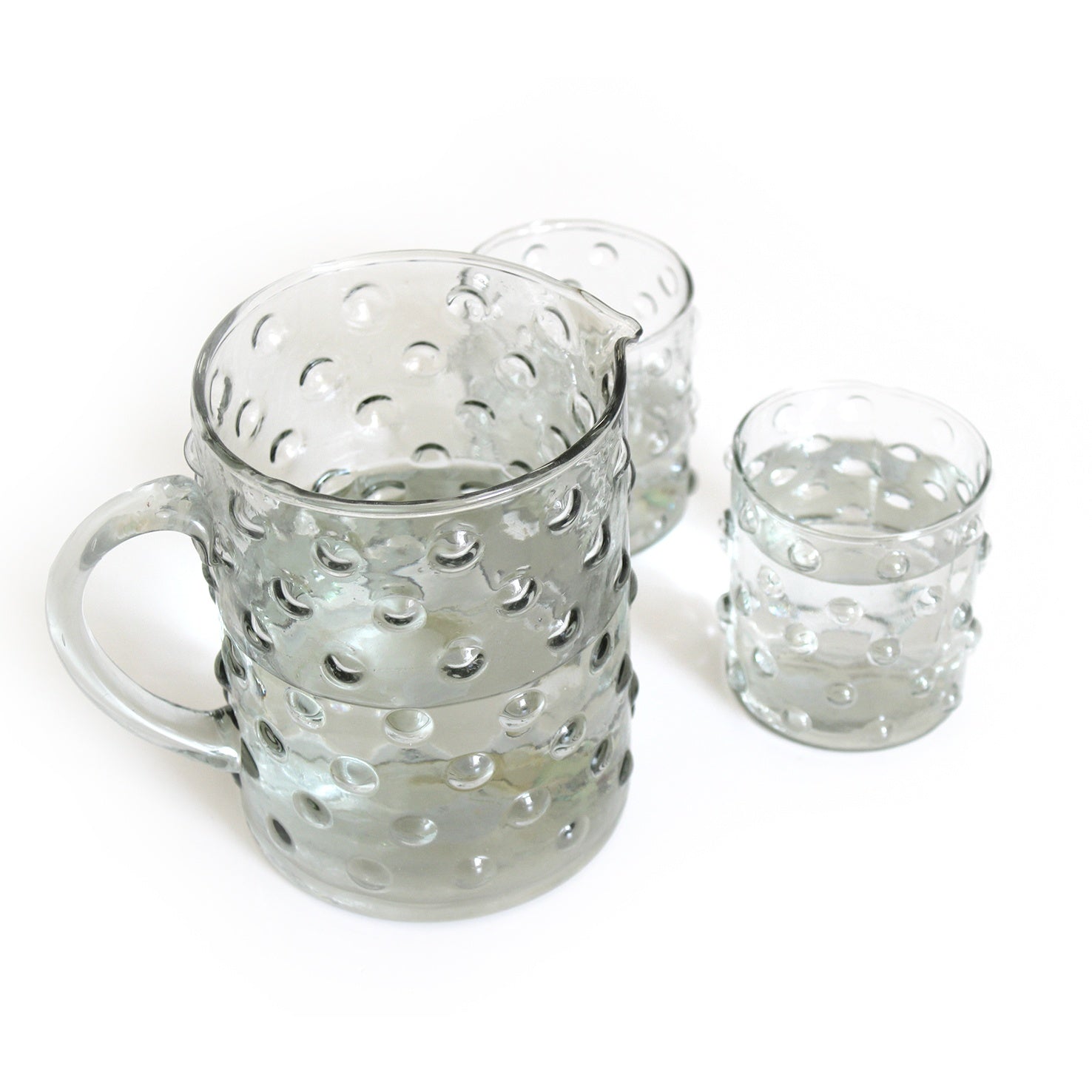 Clear Drinking Glass With Dots