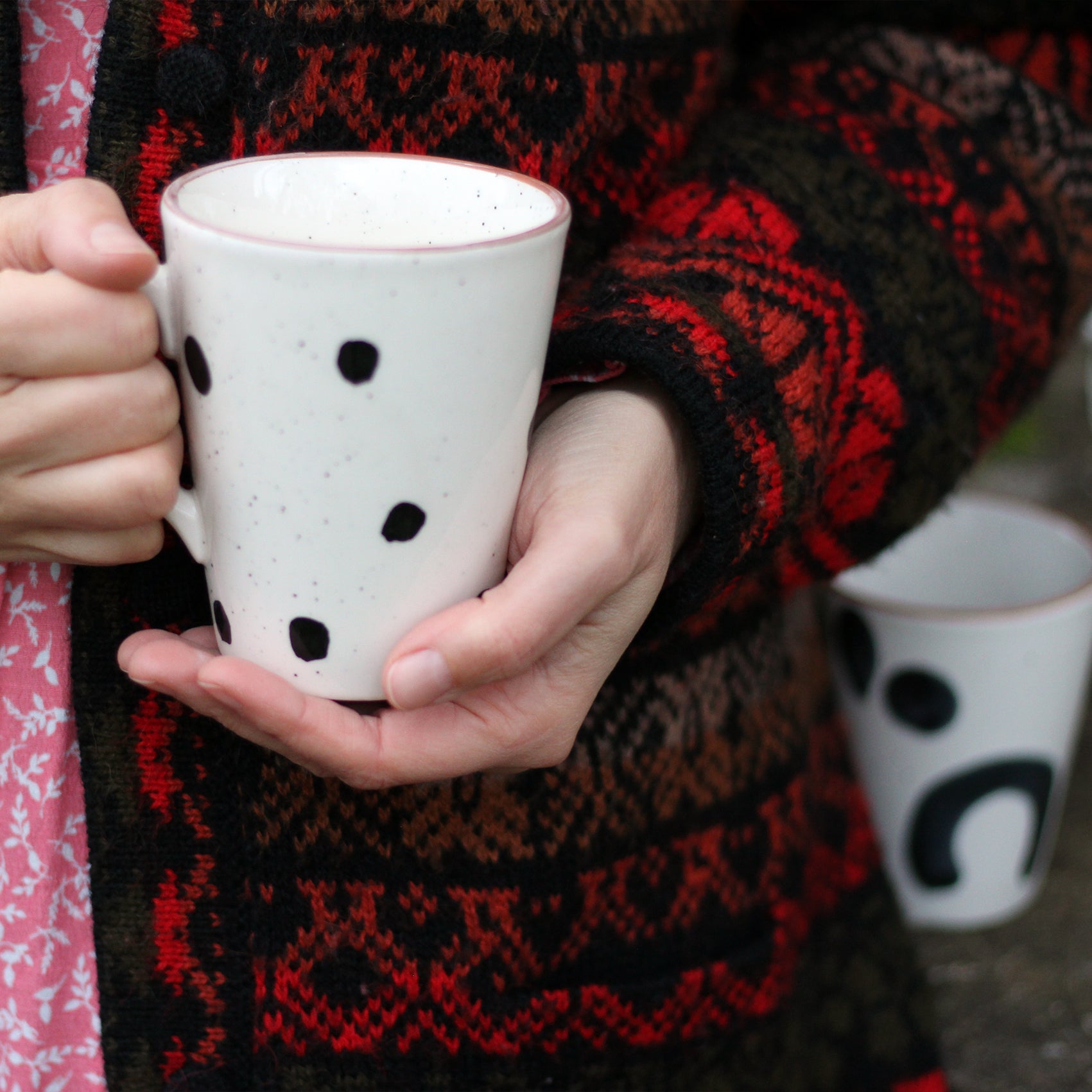 Dots Masked Mug