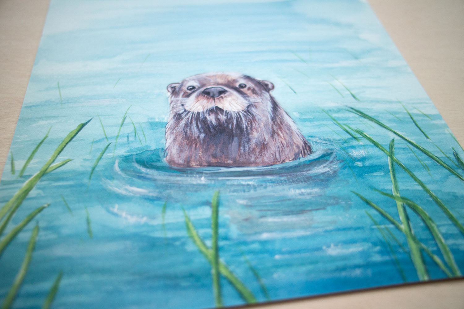 A5 Otter Art Print