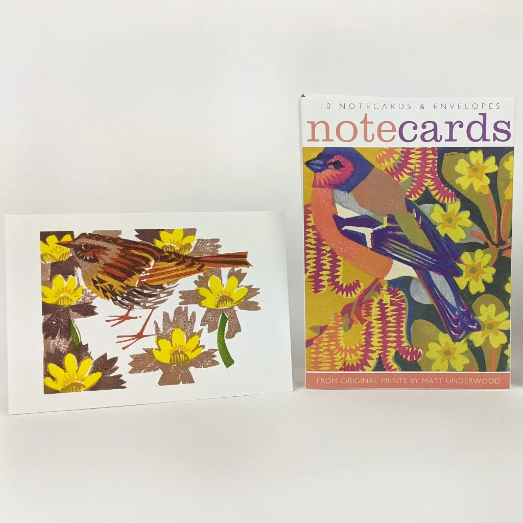 10 Bird Notecards and Envelopes by Matt Underwood