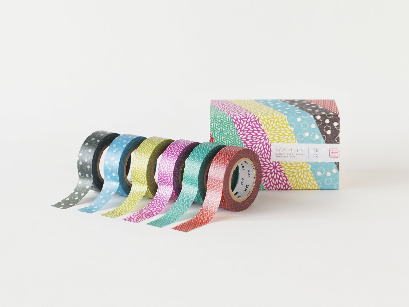 Gift Box Of 6 Wamon4 Paper Washi Tapes