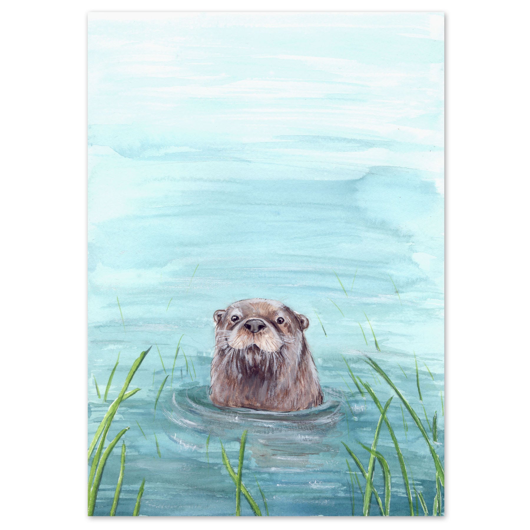 A5 Otter Art Print