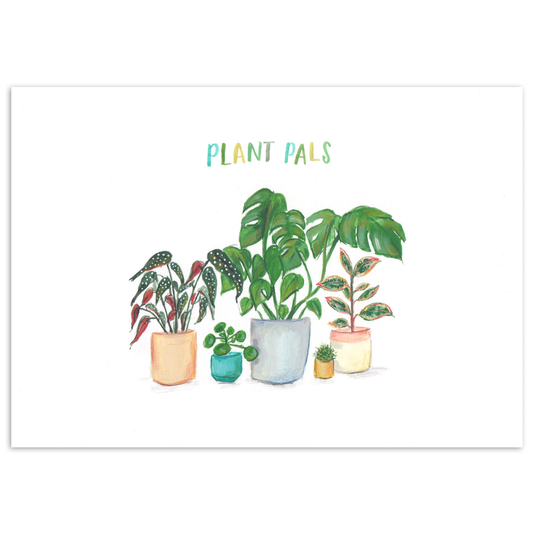 A5 Plant Pals Art Print