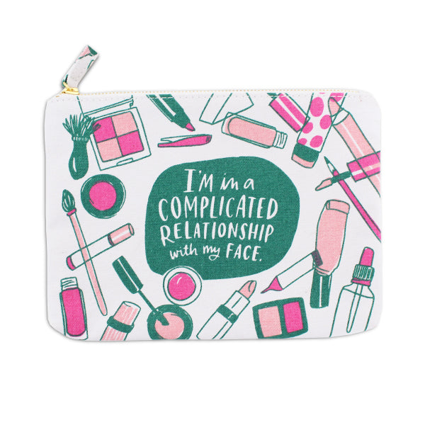 Complicated Relationship Canvas Pouch